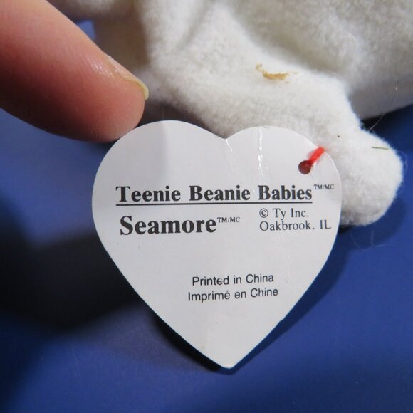 Seymour white seals ty beanie babies (1) large (2) small stuffed Animal plush - Picture 14 of 15